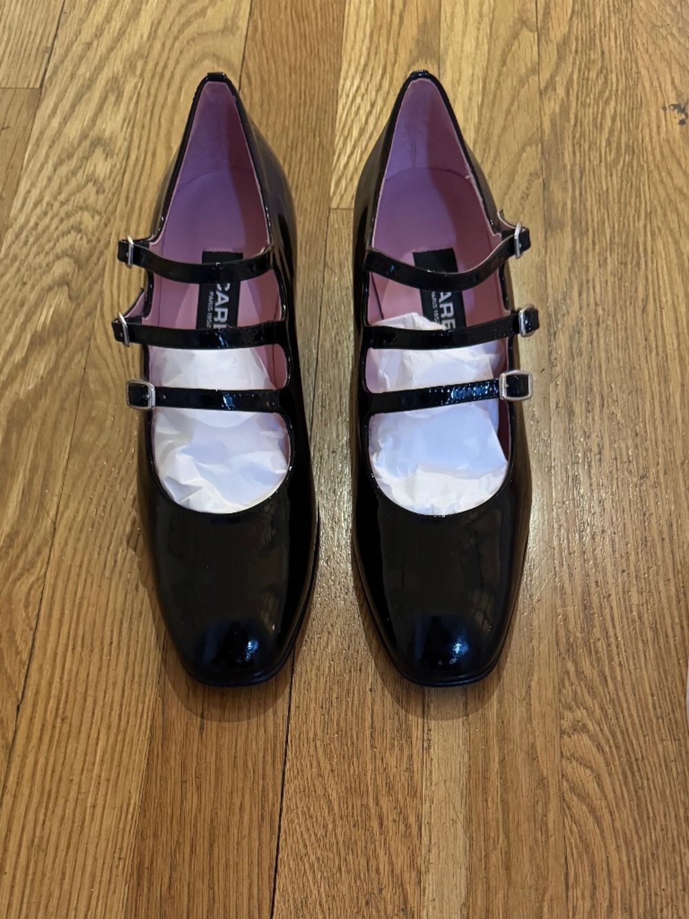 CAREL PARIS - Kina Black Patent Leather Mary Jane Pumps - Picture 3 of 8